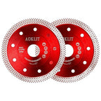 4" Diamond Saw Blade, 2Pcs Super Thin Tile Cutting Blade, Diamond Blade for Angle Grinder Cutting Porcelain Tile Granite Marbles