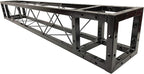 Three (3) 1.5 Meter 4.92 ft. Square 8"x8" Black Trussing Box Truss Section Bolted