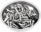 FUNSUEI 10 Packs 3 Inches Magnetic Tray, Stainless Steel Magnetic Bowl, Round Magnetic Parts Tray for Pins, Screws, Bolts, Nuts, Small Parts