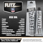 Flitz Multi-Purpose Metal Polish Paste - 1.76oz Tube of USA-Made Chrome Polish - Works on Stainless Steel, Aluminum, Plastic, Jewelry and Cars - Non-Abrasive Cleaner & Rust Remover (1 Pack)
