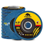 Flap Discs 4 1/2 for Angle Grinder, 12 Pcs Flap Discs 60 Grit, 4.5" x 7/8" High Density Zirconia Type 27 Flap Sanding Disc for Grinding, Rust Removal, Sanding and Finishing - 12 Packs
