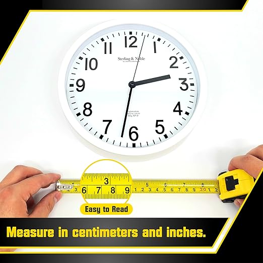 Bullseye Tape Measure 12 Foot 3-Pack | Yellow | Small, Retractable Measuring Tapes with Pause Buttons | Easy-to-Read Standard and Metric Measurements for Adults and Kids | Inches and Centimeters