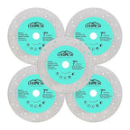Rock Slab Grinding Disc - 7 inch Glass Cutter Disc(5pcs), Granite Cutting Blade, Diamond Grinder Wheel for Rock Slab, Stone, Tile, Marble, Granite, Glass Diamond Saw Blades