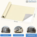 KING MOUNTAIN Canvas Repair Patch 16×30 Inch Self-Adhesive Waterproof Fabric Patch for Sofas, Tents, Furniture,Tote Bags, Car Seats (Beige1.0)