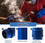 Tandefio 2pcs Welding Rod Storage 40 Inch Tig Rod Storage Canisters Welding Electrode Holder Airproof Waterproof Welding Rod Container (Blue)