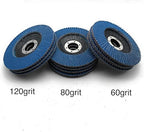 SIGNI 10-Pack Premium Zirconia Abrasive Flap disc for Angle Grinder Grinding Metal Steel (4.5 inch T29 Mixed grit)
