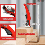 MAXPOWER Ratcheting Table Clamp, Quick Release Clamp For MFT and Guide Rail System, Bar Clamp with 7 7/8" Capacity x 2 3/8" Throat Depth, 530 lbs Clamping Force - 2 Pack