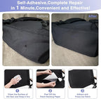 Canvas Repair Patch 9×11 Inch 3Pcs Waterproof Self-Adhesive Fabric Repair Patch for Tents,Boat Cover,Pop Up Canopy,Patio,Bags,Car Seats,Sofas,Furniture Cover(Light Grey)