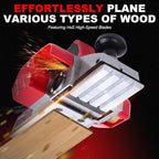 BHTOP Electric Hand Planer, Wood Planer for Woodworking, 3-1/4 Inch Corded Planer with Blades, Edge Guide（8201）