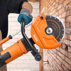 VEVOR Electric Concrete Saw, 9 in Circular Saw Cutter with 3.5 in Cutting Depth, Wet/Dry Disk Cutter Includes Water Line, Pump and Blade, for Stone, Brick, Porcelain, Concrete, 1800W Motor
