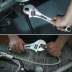 SK 12-Inch Adjustable Wrench, 1-1/2" Jaw Capacity, Cr-V Steel, SAE&Metric Scales