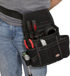Dickies 8-Pocket Tool Belt/Utility Pouch, Adjustable 2-Inch Belt, Durable Canvas Construction, Puncture-Resistant Liner, Black