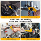 deli Pipe Wrench 8-inch, Heavy Duty Straight Adjustable Wrench, Professional Plumbing wrench tools, for Pipe, Home, Vehicle repair