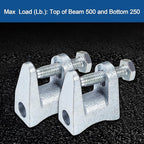 Beam Clamps 50 Packs 3/8"-16 Cast Iron Mini C-Clamps with 13/16" Adjustable Jaw Opening for Welding/Carpenter/Building/Household Mount/Pipeline Anchor