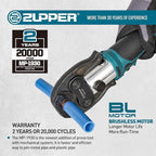 Mini Press Tool kit with 3 PEX Crimp Dies F1807 1/2", 3/4", 1", Brushless Motor, 2pcs Battery, Fast Charger & Carrying Case