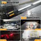 SYLSTAR Mechanic Work Light Bar with Upgraded Sensor Control - 2400LM LED, 4400mAh Rechargeable Underhood Work Light with Hooks & Magnetic Base for Car Repairing, Garage Workshop, Emergency