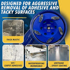 4.5" PCD Grinding Wheel for Epoxy, Glue, Mastic and Paint, 5 Crushed Chip PCD Segments, 5/8"-11 Threaded Arbor