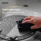 Booms Fishing B0T Microfiber Fishing Towel with Clip, 3 Pack Black