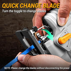 Jig Saw Cordless Electric Tool: DEKOPRO 20V Power Jigsaw with LED Light, 800-3000 RPM Variable Speed, 7/8" Stroke Length, 3 Orbital Settings, ±45° Bevel Cuts for Straight/Curve/Circle Cutting (Gray)