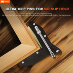 Miter Clamps for Woodworking - Corner Clamps for Window & Door Casing, Picture Frames, Cabinet Trim, DIY Crafting Projects - Secure 90° Angle Grip