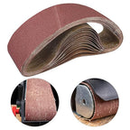 4x36 Sanding Belts 15PCS Belt Sander Paper Aluminum Oxide (3 Each of 80/120/150/240/400 Grits) Ideal for Wood Metal Paint Sanding