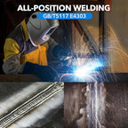 3/32" Welding Rod J422 Carbon Steel Stick Electrodes for Welding Machine Element Construction Pressure Pipes 1LB