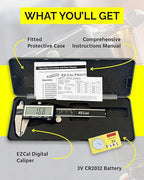 iGaging EZ CAL IP54 0-12" Super Large LCD Display Digital Caliper