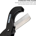 Steelman PVC Pipe Cutter Tool, Cuts 2-inch Tube, Stainless Steel Blade