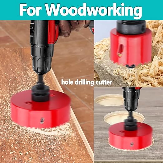 11.6 inch / 295mm Hole Saw with SDS Plus Arbor and Hex Shank Arbor,HSS Bi-Metal Hole Drilling Cutter for Wood Boards Plastic and Thin Metal (11.6 inch / 295mm)