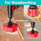 8.46 inch / 215mm Hole Saw with 1 Pc SDS Plus Arbor and 1 Pc Hex Shank Arbor,HSS Bi-Metal Hole Drilling Cutter for Wood Boards Plastic and Thin Metal (8.46 inch / 215mm)