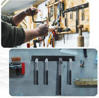 2 Pcs Metal Wall Mounted Hammer Rack Hand Tools Storage Screwdriver Organizer for Garage Workshop