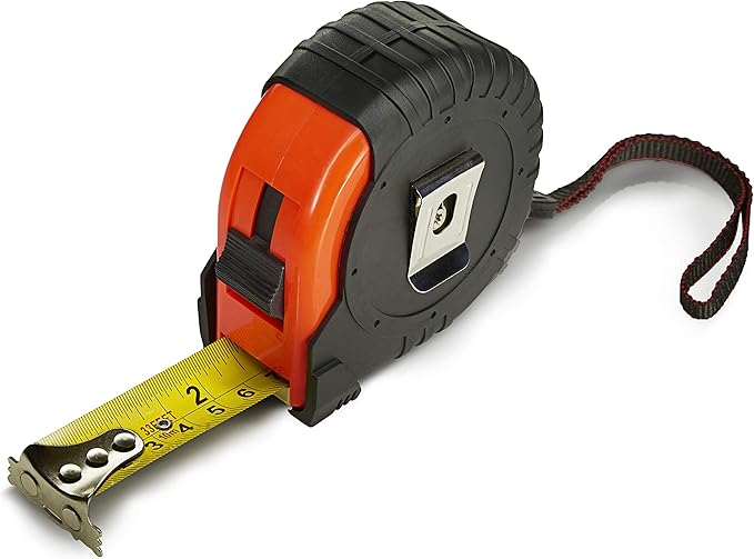 Benchmark - 3 PACK - 33 Foot (10 Meter) Tape Measures with Inches & Centimeters. Autowind, Belt Clip and Large Magnetic Claw Tip.