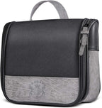 Hanging Toiletry Bag for Men VANCASE Vintage Leather Shaving Dopp Kit Medium Waterproof Travel Bathroom Bags Portable Shower Organizer