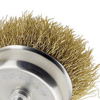 JEUIHAU 36 Pack Wire Brush Wheel for Drill ,Brass Wire Wheel with 1/4" Hex Shank,Wire Cup Brush for Professional Rust and Paint Removal
