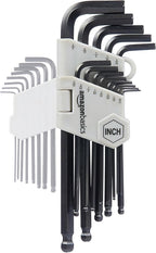 Amazon Basics Hex Key Allen Wrench, Long Arm, Metric and Standard Sizes, 26-Piece