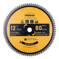 12-Inch 80-Tooth Miter/Table Saw Blades TCT Fine-Finish Professional Woodworking Saw Blade for Miter Saws and Table Saws with 1-Inch Arbor