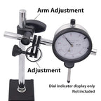 Clockwise Tools MGBR-02 Magnetic Base Stand for Digital Dial Indicator Gauge 176lbs Max Pull