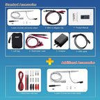 HDS2202 Oscilloscope, 2 in 1 Dual Channel 200MHz Bandwidth Handheld Oscilloscope Multimeter with 1GSa/s Sample Rate for Automobile Measurements, Electronic Measurement Oscillograph