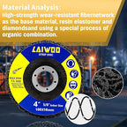 10 Pack Strip Disc Wheel for Angle Grinders Stripping Wheel, Paint Stripping Disc, Poly Abrasive Wheel for Metal Rust Welds, Oxidation, Paint Remover (4'' x 5/8'')