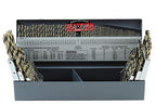 Shars 1/16-1/2", A-Z, #1-#60 115 pcs Cobalt Jobber Drill Set with Huot Index Box 135° Point Angle 404-2203C L
