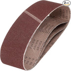 HARFINGTON 6 x 48 Inch Sanding Belts, 2 Pcs 80 Grits Aluminum Oxide Abrasive Belt Sander File Belt for Woodworking, Metal Polishing, Knife Sharpener