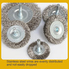 10PCS Professional Wire Wheel Brush Set, Stainless Steel Cup Wire Brush for Drill with 1/4 Inch Shank, Wire Brushes for Cleaning Rust Removal, Corrosion & Scrub Surfaces