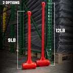NEIKO 02882B 12 Lb Dead Blow Hammer, 36-1/2” Long, Red, Unibody Molded, Ergonomic Textured Handle, Spark and Rebound Resistant, One Piece Steel Core, 3 Inch Head