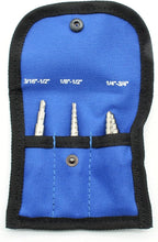 TEMO 3 pc M35 Cobalt Two Flute Step Drill Total 28 Step: 3/16 Inch - 1/2 Inch 6 Step, 1/4 Inch -3/4 Inch 9 Step, 1/8 Inch -1/2 Inch 13 Step