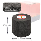 120x100mm Non-Woven Abrasive Flap Wire Drawing Polishing Burnishing Wheel for The Surface Treatment of Metal Products (400 GRIT)