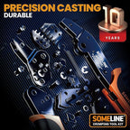 SOMELINE Crimp Tool Connector Kit, JST-PH 2.0mm/JST-XH 2.5mm/Du Pont 2.54mm Connector Set, 30 Types of Connectors, 32-20 AWG Ratcheting Crimper for Du pont,JST Series,KF2510,Molex,TE Series