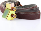 Feekoon Assorted 12 Pack of 1x30 Sanding Belts, with Adjustable Knife Sharpening Angle Guide for 1 x 30 Belt Sander, Knife Sharpening Jig Angles from 10 to 45