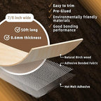 GSCIT Club Birch Edge Banding, 7/8 inch x 50ft roll of Wood Veneer Edge Banding Pre-glued Flexible, Real Wood Tape for Cabinet Repair Furniture