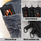 Aliceset 6 Pcs Small Tool Pouch 1680D Oxford Zipper Bags with Clear Window, Multipurpose Zipper Pouch Heavy Duty Waterproof Utility Bag for Tool Organization and Storage