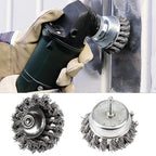 Rocaris 6 Pack Wire Wheels Brush, 3 Inch Knotted and Plated Crimped and 1-Inch Carbon Knot Wire End Brush, Cup Wire Wheels Brush Set Perfect for Removal of Rust/Corrosion/Paint